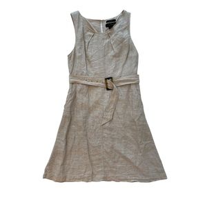 NWOT- TAHARI 100% Linen Dress with Pockets!